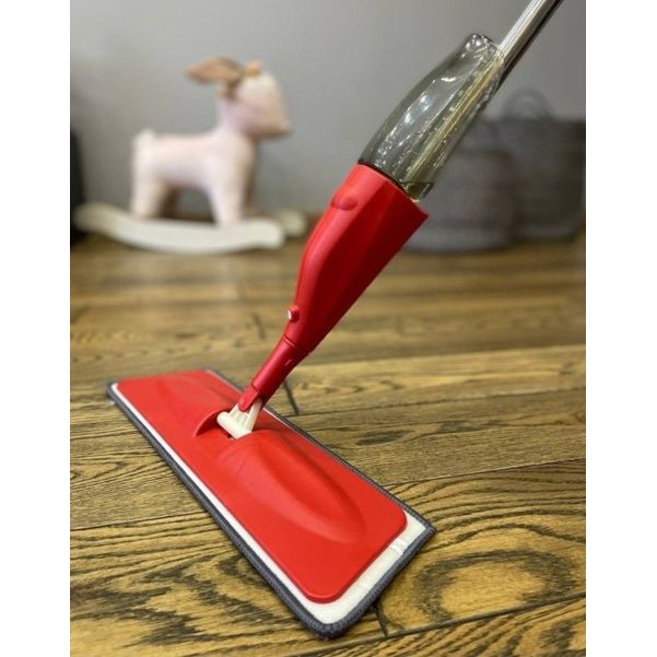 Швабра с распылителем Water Spray Mop, Швабра спрей с распылителем и емкостью для воды. Цвет: красный