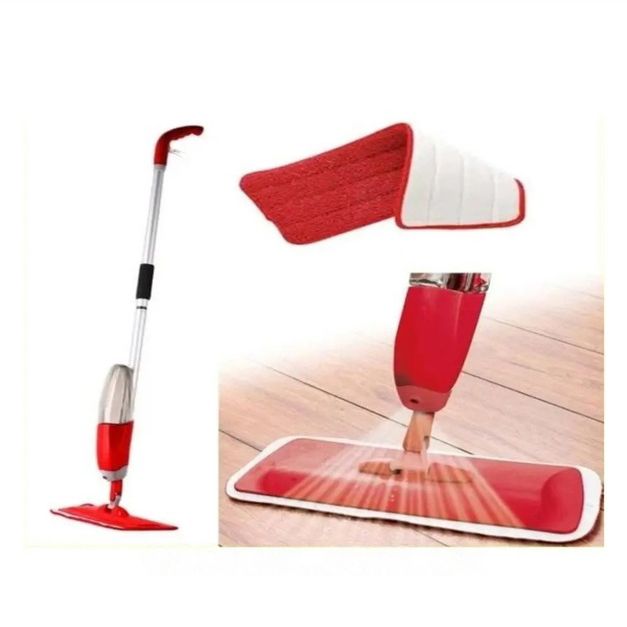 Швабра с распылителем Water Spray Mop, Швабра спрей с распылителем и емкостью для воды. Цвет: красный