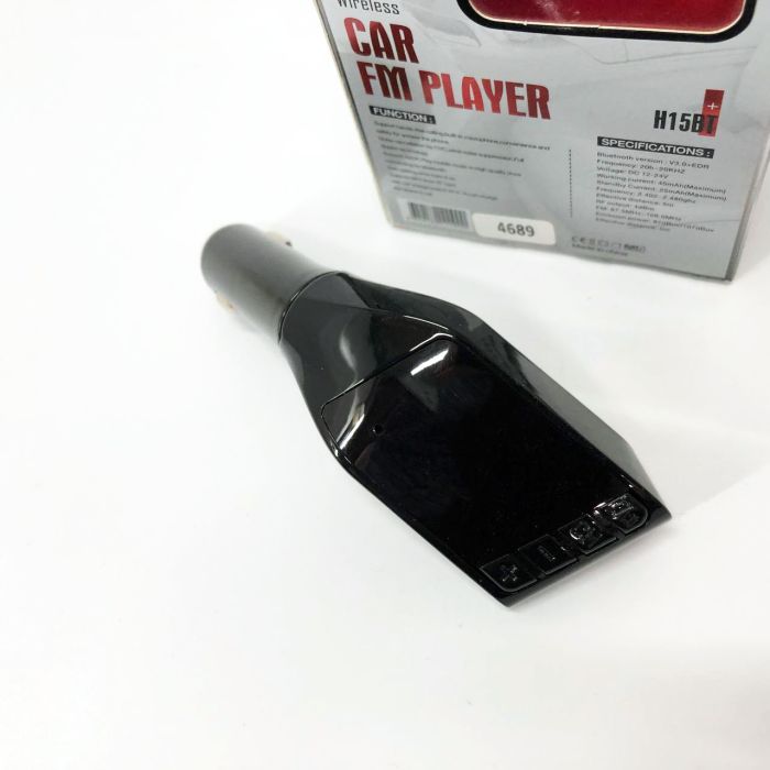 Автомобильный FM трансмиттер модулятор H15 Bluetooth MP3, Fm модулятор usb. Цвет: черный