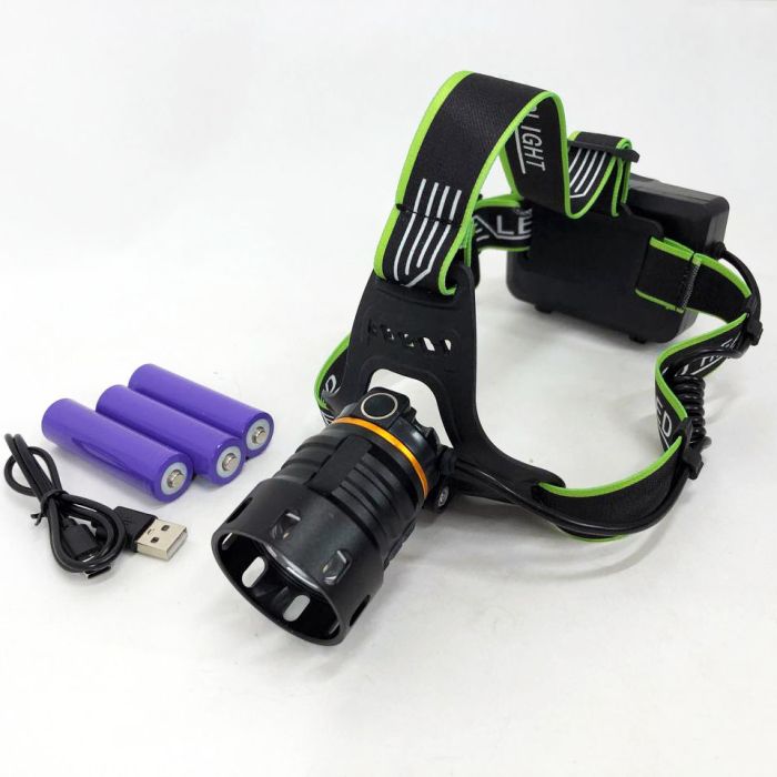 Супер мощный фонарь налобный Police BL-A14-3-P90 MICRO USB, мощный налобный фонарь для рыбалки наголовный
