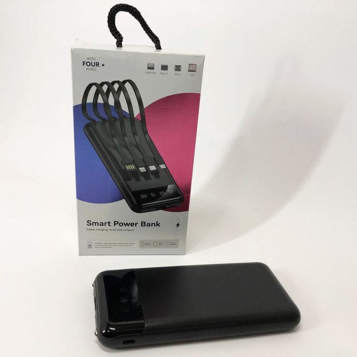 Павербанк Power Bank UKC 50000mAh Мобильная зарядка внешний аккумулятор портативный павер. Цвет: черный