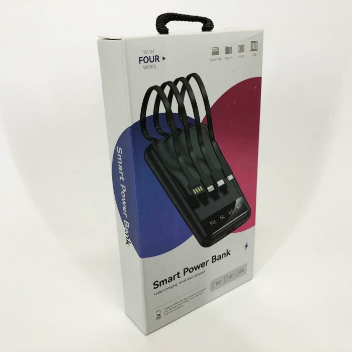 Павербанк Power Bank UKC 50000mAh Мобильная зарядка внешний аккумулятор портативный павер. Цвет: белый