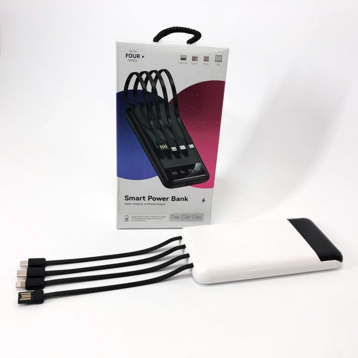 Павербанк Power Bank UKC 50000mAh Мобильная зарядка внешний аккумулятор портативный павер. Цвет: белый