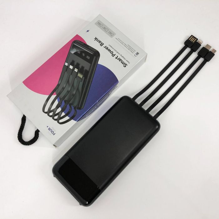 Павербанк Power Bank UKC 50000mAh Мобильная зарядка внешний аккумулятор портативный павер. Цвет: черный