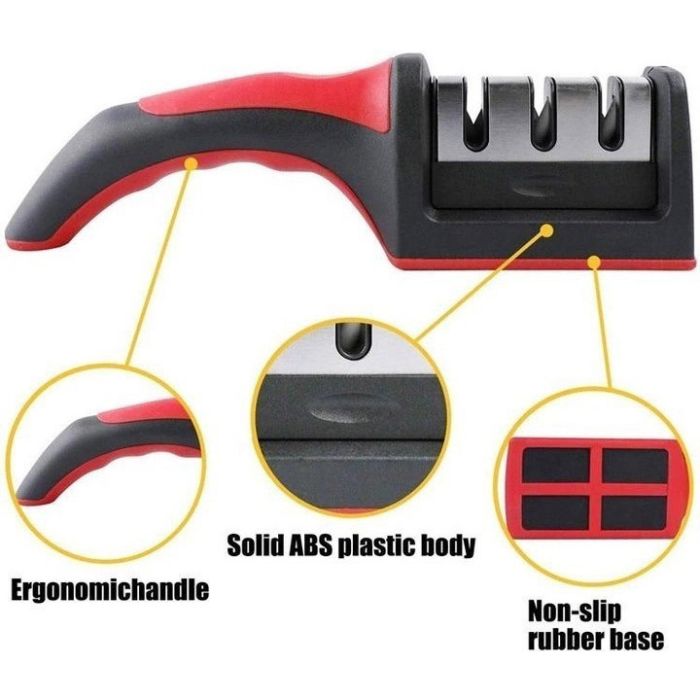 Профессиональная Ручная Точилка для ножей 3 уровня заточки Fast Sharpener RS-168