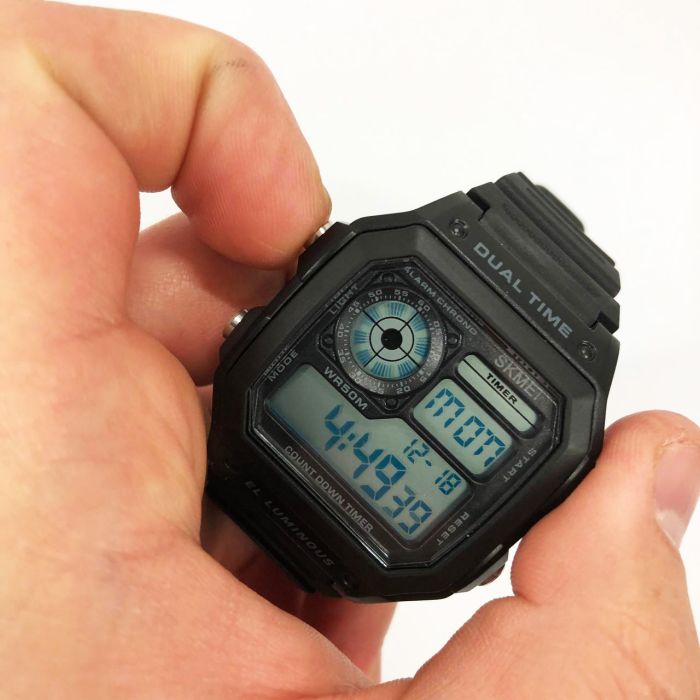 Часы наручные мужские SKMEI 1299BK, часы наручные электронные тактические, часы для военнослужащих