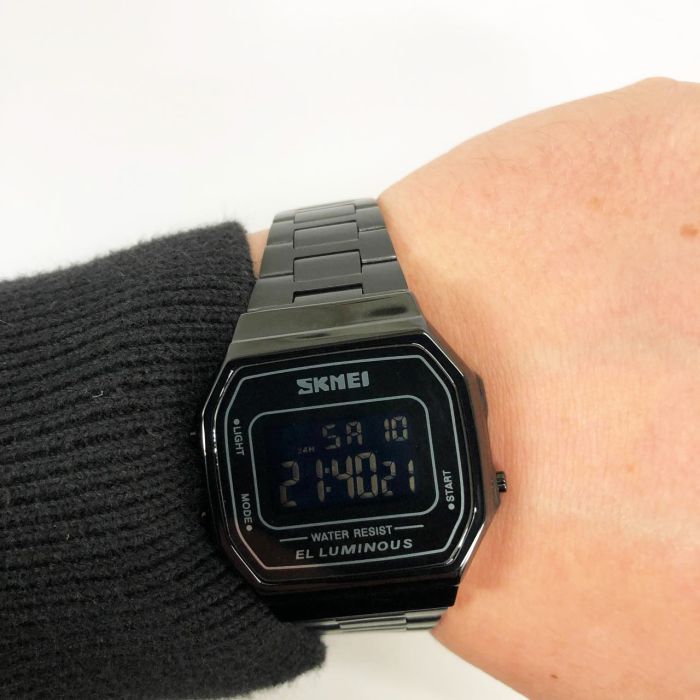 Часы наручные мужские SKMEI 1647BK, оригинальные мужские часы, противоударные часы для военнослужащих