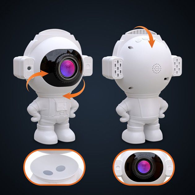 Звездный 3D проектор Astronaut Bluetooth с пультом, Проектор-ночник космонавт звездное небо в детскую