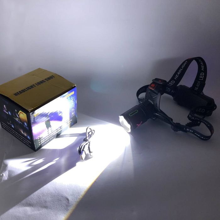 Фонарь налобный NIGHT VISION FLUORESCENCE CT012-P-TG, Фонарь аккумуляторный для рыбалки, Головной фонарик
