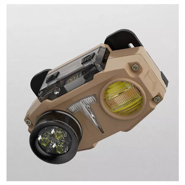 Фонарь налобный CH-8825-3P35+COB(white+yellow)+RGB, Фонарь на голову диодный, Фонарь аккумуляторный