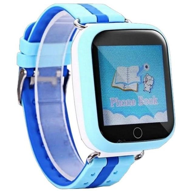 Детские умные часы с GPS Smart baby watch Q750 Blue, смарт часы-телефон c сенсорным экраном и играми