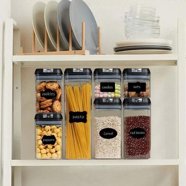 Набор контейнеров для еды FOOD Storage Container Set на защелках с уплотнителем из 7 предметов