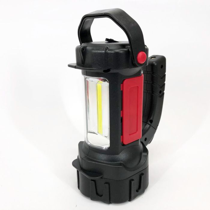 Ручной аккумуляторный фонарь T80C-5W+COB (white/red) с функцией Power Bank. Цвет: красный