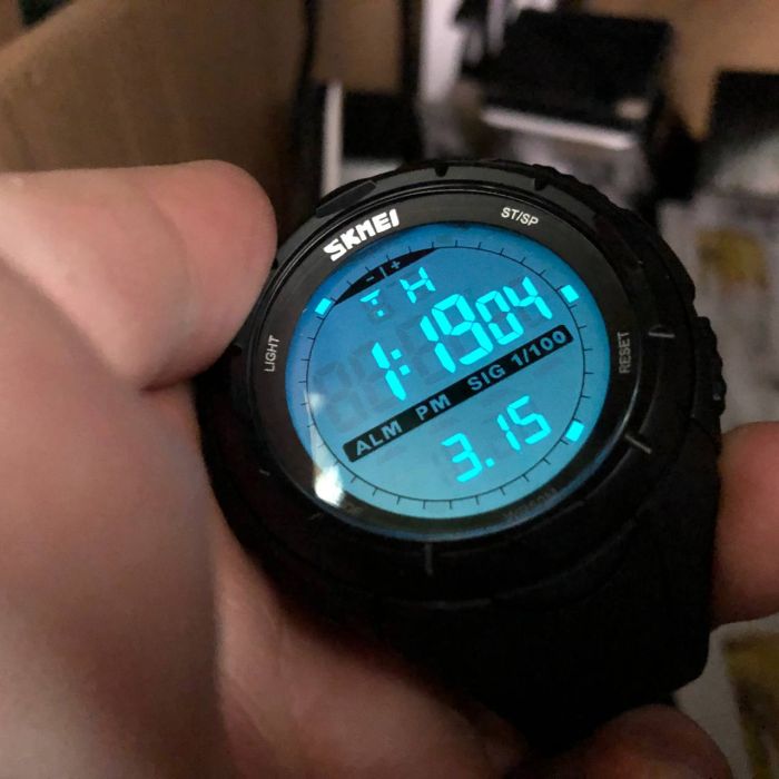 Мужские часы SKMEI 1025BK ARMY BLACK, часы тактические противоударные. Цвет: черный