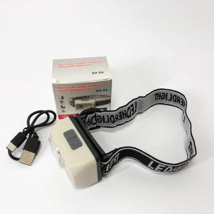 Фонарь налобный SH-S4-XPE+3SMD, Мощный аккумуляторный налобный фонарик, Налобный фонарь яркий