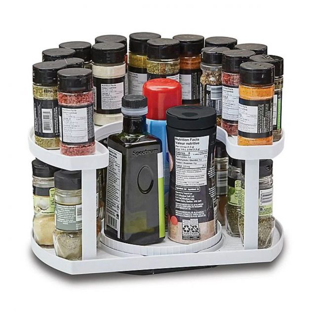 Спецовница Spice Spinner Two-Tiered Spice Organizer, Поворотная подставка для специй, Карусель для специй