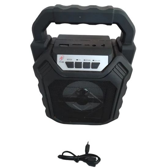 Беспроводная портативная Bluetooth колонка YF-668BT. Цвет: черный