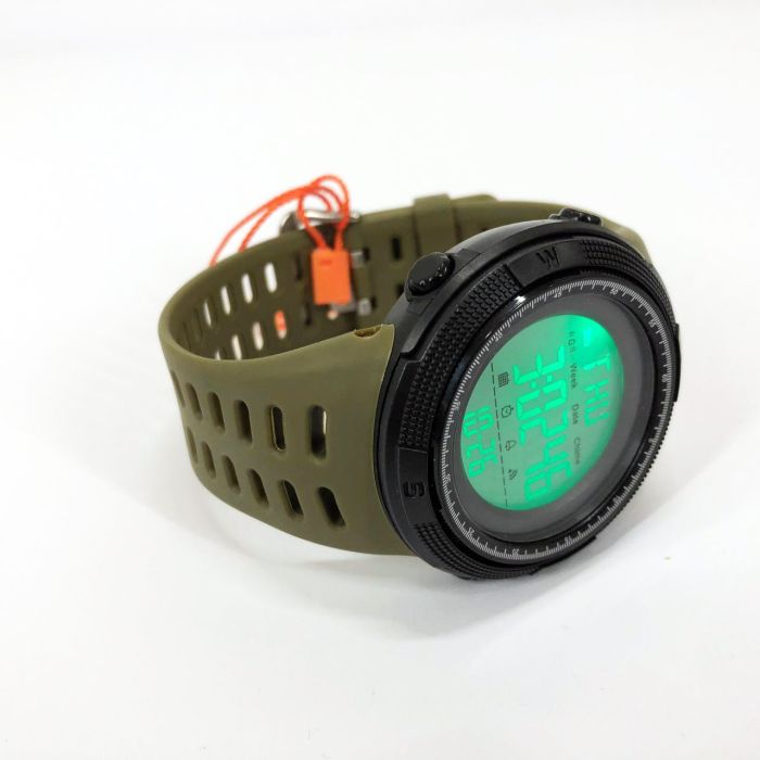 Часы наручные мужские SKMEI 1167AG ARMY GREEN, брендовые мужские часы. Цвет: зеленый