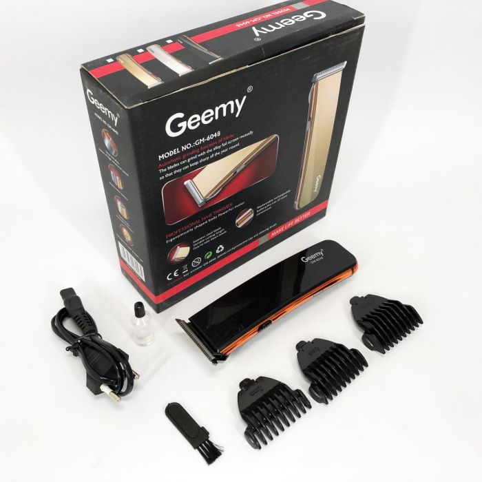 Машинка для стрижки GEMEI GM-6048, Машинка для стрижки домашняя, электробритва для головы. Цвет: черный