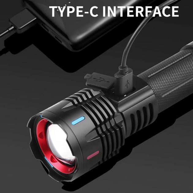 Фонарь X-BALOG FLUORESCENCE G25 PM30-TG, Сверхмощный фонарик, Яркий фонарик, Качественный фонарик