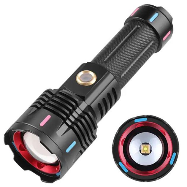 Фонарь X-BALOG FLUORESCENCE G25 PM30-TG, Сверхмощный фонарик, Яркий фонарик, Качественный фонарик