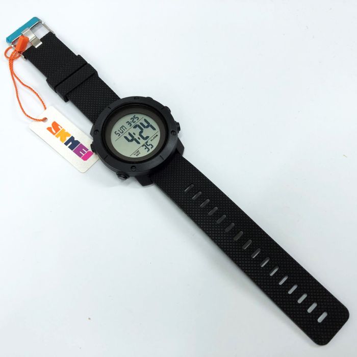 Часы наручные мужские SKMEI 1434BKWT BLACK-WHITE, оригинальные мужские часы. Цвет: черный