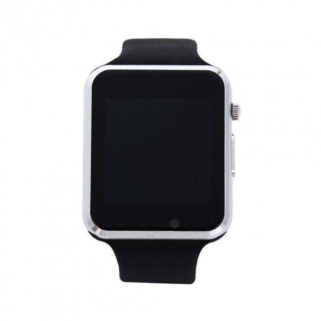 Смарт-часы Smart Watch A1 умные электронные со слотом под sim-карту + карту памяти micro-sd. Цвет: серебряный