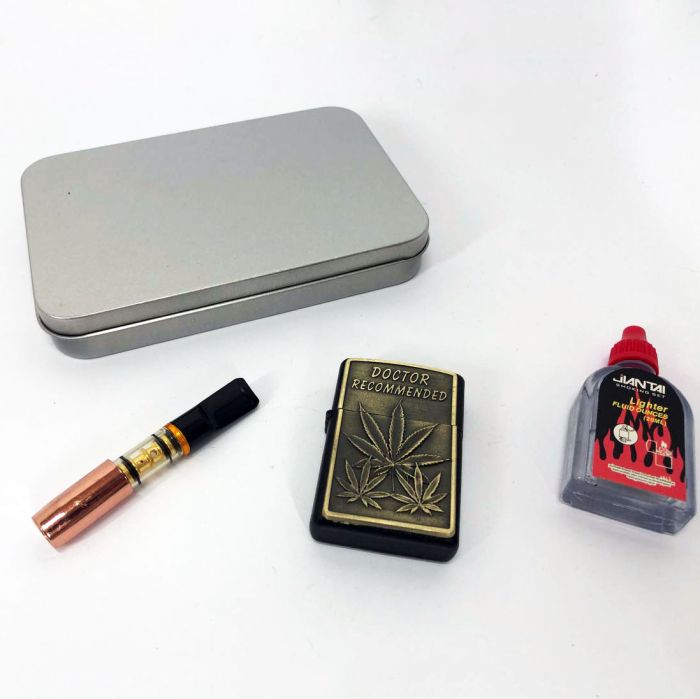 Зажигалка бензиновая в подарочной коробке N10, Зажигалки бензиновые, Подарочные зажигалки для курения