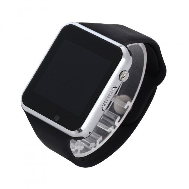 Смарт-часы Smart Watch A1 умные электронные со слотом под sim-карту + карту памяти micro-sd. Цвет: серебряный