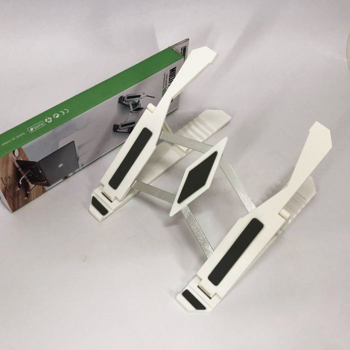 Подставка для ноутбука Multi-Position foldable bracket JC-25 8х22смСтильная подставка. Цвет: белый