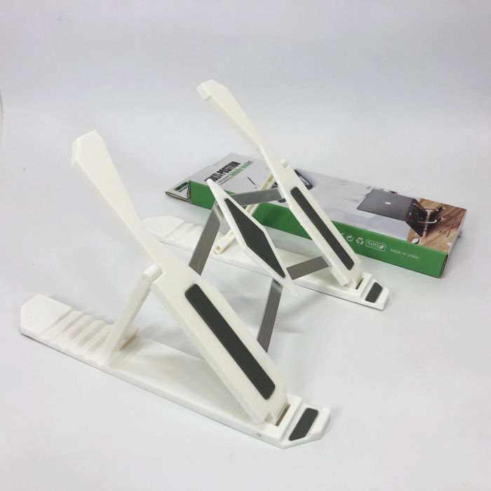 Подставка для ноутбука Multi-Position foldable bracket JC-25 8х22смСтильная подставка. Цвет: белый