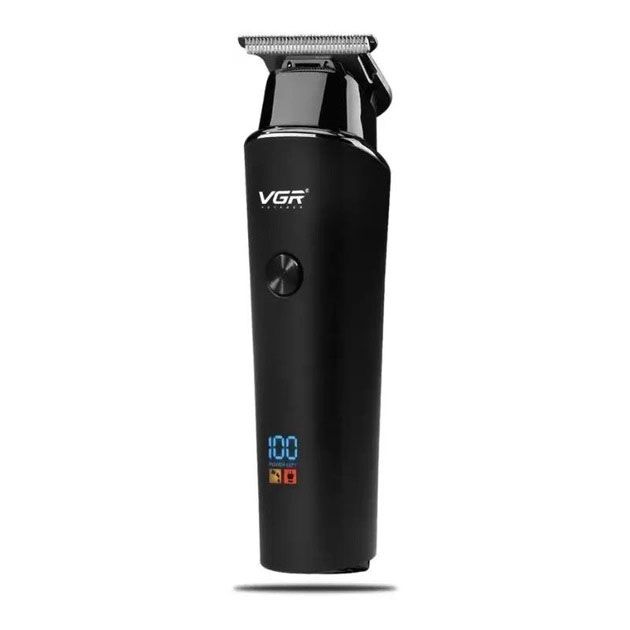 Триммер для волос VGR V-937, с USB-кабелем для зарядки, светодиодным дисплеем, 3 насадками