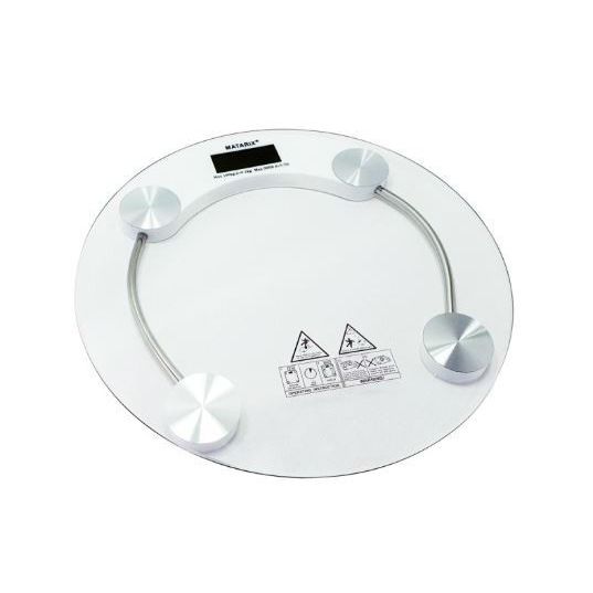 Весы напольные электронные MATARIX MX-451A 180 кг круглые, весы для взвешивания людей
