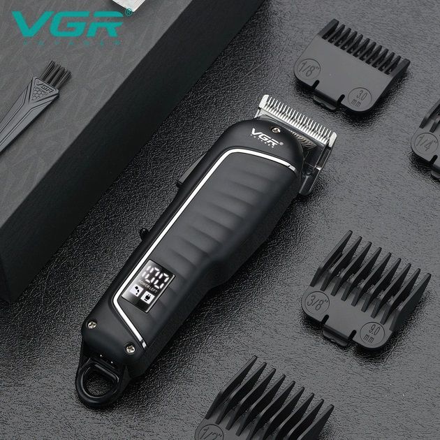 Мощная профессиональная машинка для стрижки VGR V-683 беспроводная, Надежная машинка для стрижки