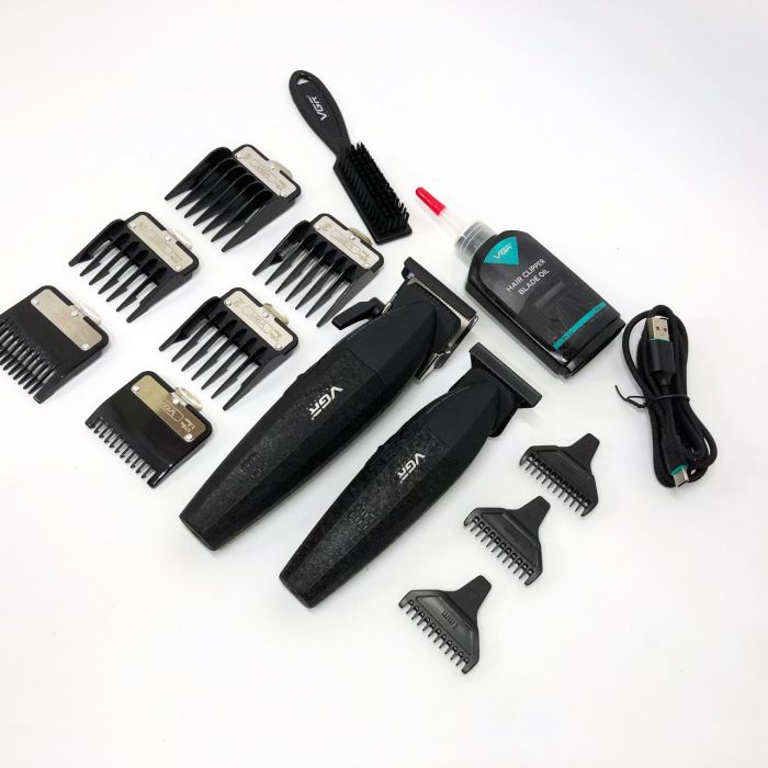 Профессиональный набор для стрижки волос VGR V-640 аккумуляторный Barber Combo PREMIUM