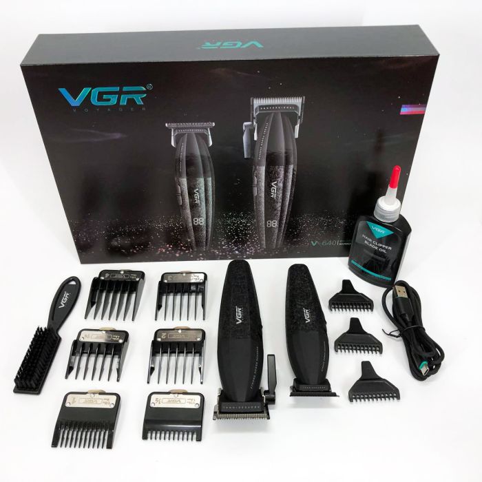 Профессиональный набор для стрижки волос VGR V-640 аккумуляторный Barber Combo PREMIUM