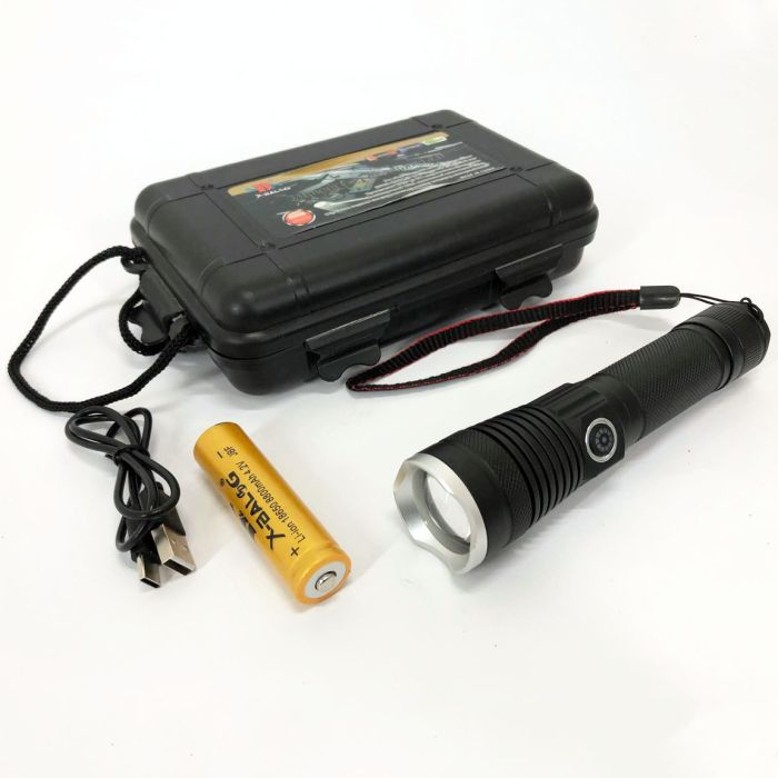 Тактический фонарь Police BL-A92-P50, сильный фонарик, светодиодный ручной аккумуляторный портативный
