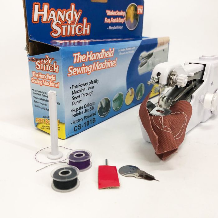 Портативная мини-швейная машинка HANDY SWITCH CS-101B, Ручная швейная машинка удобная компактная
