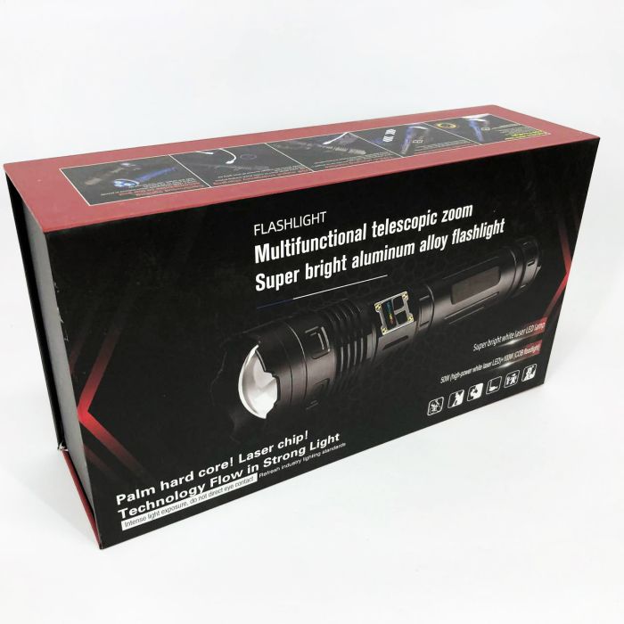 Фонарь аккумуляторный BL-S011 PM50-TG-COB power bank, Фонарик светодиодный ручной портативный