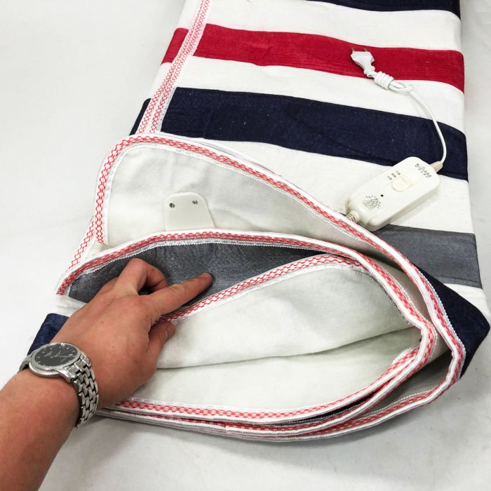 Электропростынь электрическая простынь с подогревом Electric Blanket 170х150см полоска