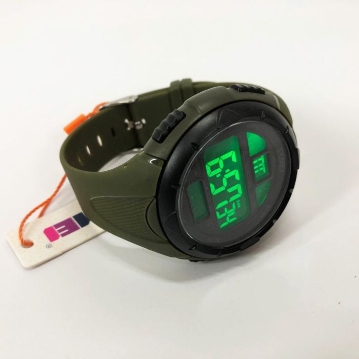 Часы наручные мужские SKMEI 1656GN ARMY GREEN, часы наручные электронные тактические. Цвет: зеленый