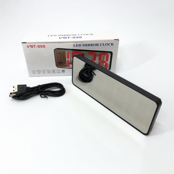 Электронные настольные LED часы от USB VST-898-5 с будильником и термометром, настольные часы light