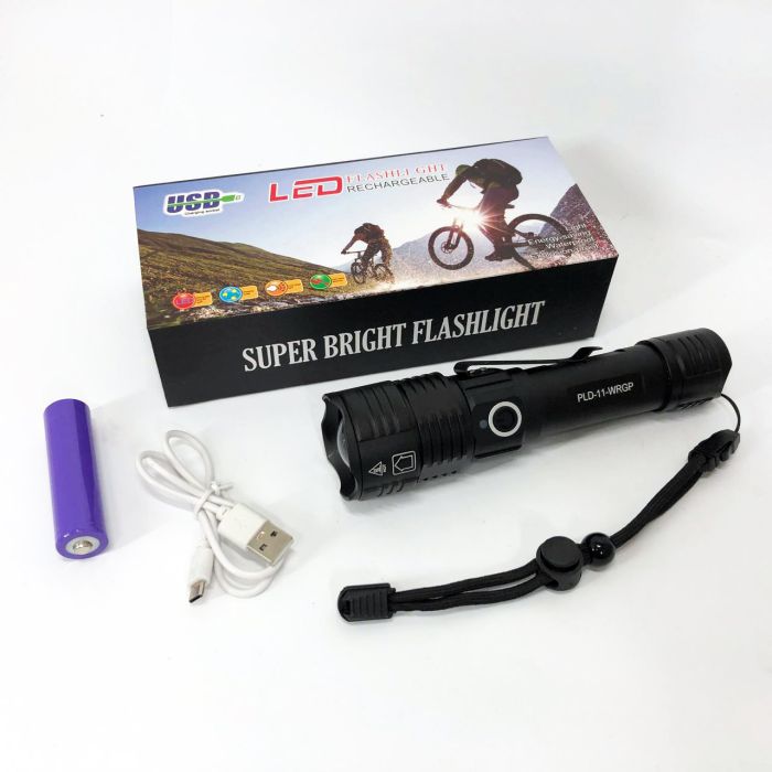 Фонарь ручной аккумуляторный PLD-11-4XPE(RGB), Карманный фонарь с usb зарядкой, Тактический фонарь police