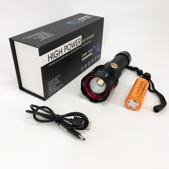 Фонарь X-BALOG FLUORESCENCE G25 PM30-TG, Сверхмощный фонарик, Яркий фонарик, Качественный фонарик