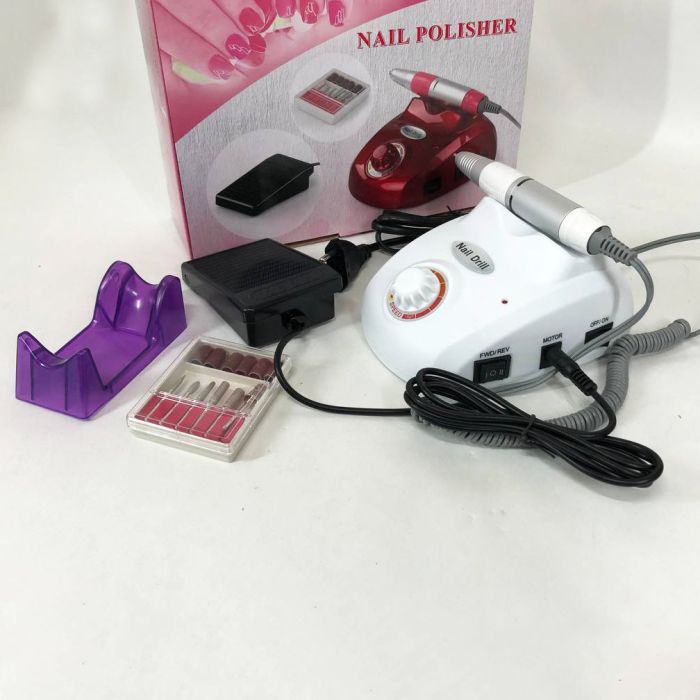 Фрезер для маникюра и педикюра Drill Pro Nail Drill, 30000 об/мин, фрезер для ногтей. Цвет: белый