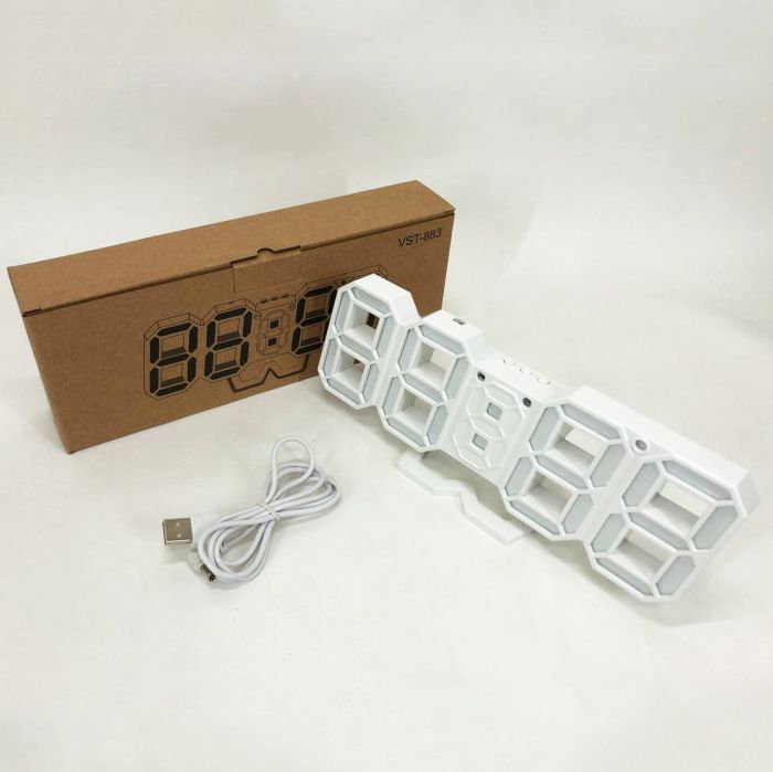 Часы настольные электронные VST-883 LED с будильником и термометром, умные настольные часы