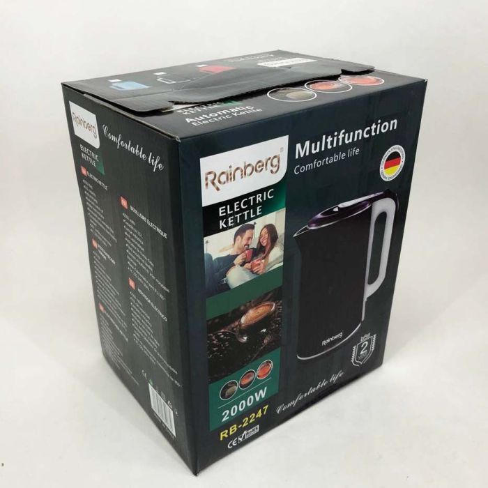 Чайник электрический Rainberg RB-2247 2000Вт 2л. Цвет: баклажан