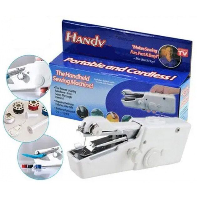 Портативная мини-швейная машинка HANDY SWITCH CS-101B, Ручная швейная машинка удобная компактная