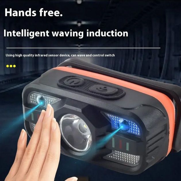Налобный фонарь WH-0188, XPE+SMD, Налобный фонарь для туризма рыбалки и охоты, Налобная лампа