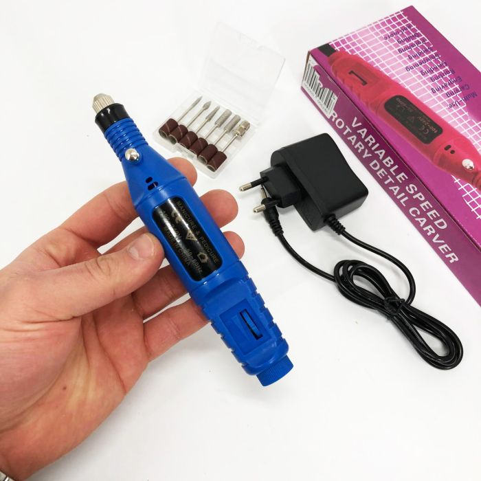 Ручной фрезер для ногтей SmartUs CBM-033 для маникюра и педикюра в домашних условиях. Цвет: синий